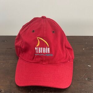 🦈 Tiburón Golf Club Naples Red Baseball Hat - EXCELLENT